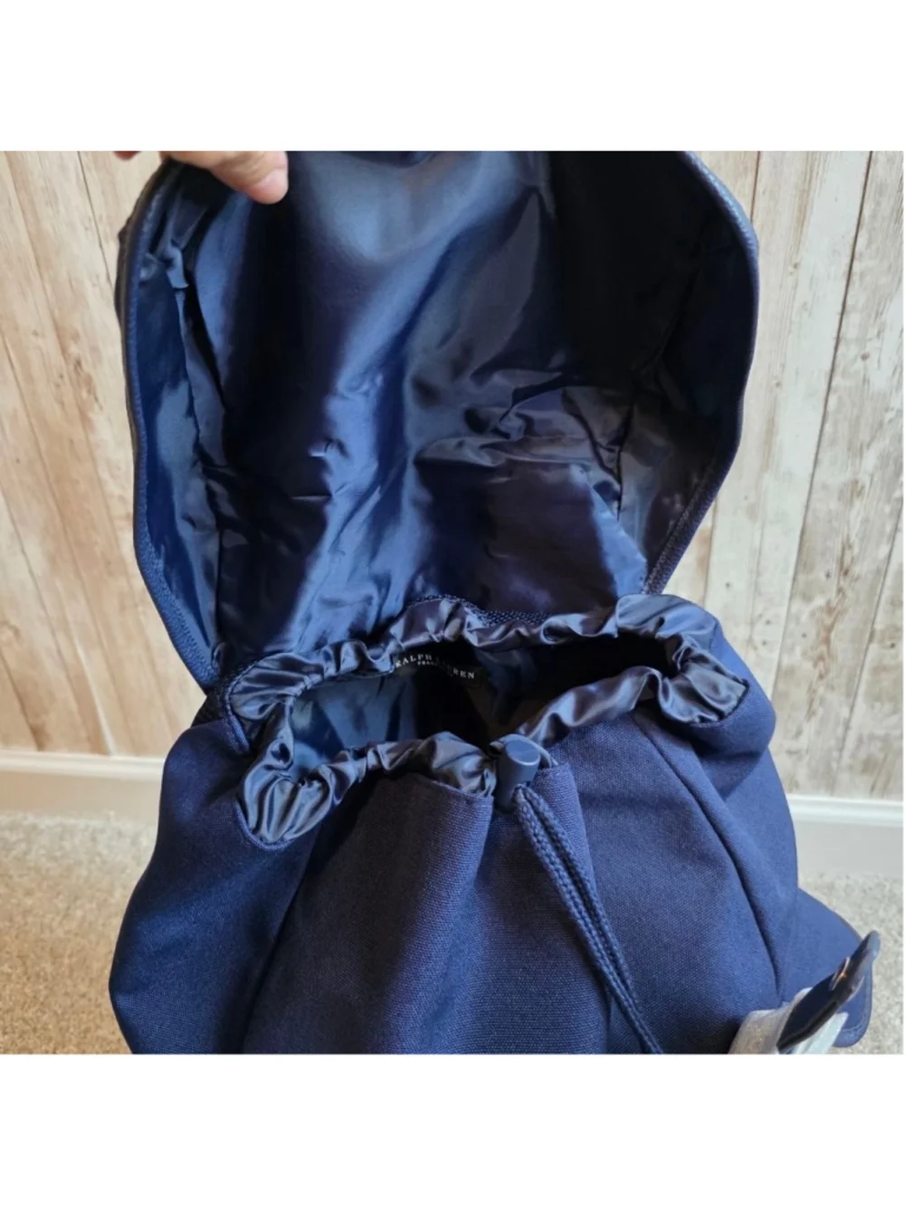 Polo Ralph Lauren Backpack Navy with White Logo NWOT